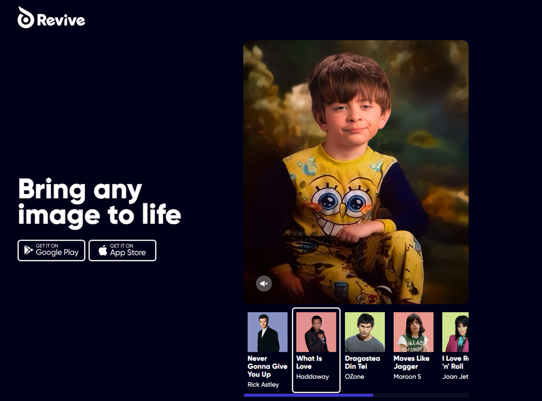 Oživite statična lica na fotografijama
